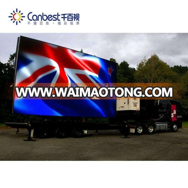 IP65 4m x 3m mobile car giant outdoor led billboard